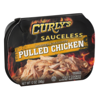 Curly's Sauceless Pulled Chicken Roasted and Seasoned 12oz Tub product image