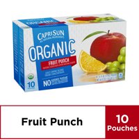Capri Sun Organic Juice Drink Pouches Fruit Punch 10CT of 6oz EA product image