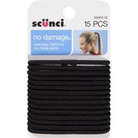 Scunci No Damage Hair Ties Black 15PC product image