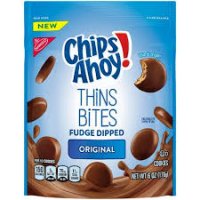 Chips Ahoy! Thins Bites Fudge Dipped Cookies 6oz product image