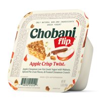 Chobani® Flip® Low-fat Greek Yogurt, Apple Crisp Twist 5.3oz product image