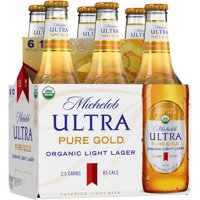 Michelob Ultra Pure Gold® Organic Light Lager 6-12 fl. oz. Glass Bottles product image