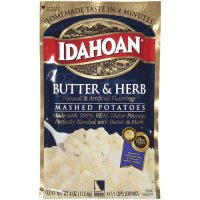 Idahoan Mashed Potatoes Butter & Herb 4oz PKG product image