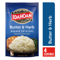 Idahoan Mashed Potatoes Butter & Herb 4oz PKG