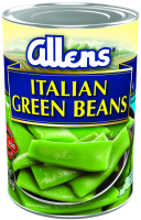 Allens Canned Cut Italian Green Beans, 14.5 Oz