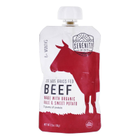 Serenity Kids Grass Fed Beef with Organic Kale & Sweet Potato Baby Food Pouch - 3.5oz