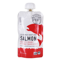 Serenity Kids Wild Caught Salmon with Organic Butternut Squash & Beet Baby Food Pouch - 3.5oz