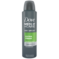 Dove Men+Care Extra Fresh Long Lasting Antiperspirant Deodorant Dry Spray, Citrus 3.8 Oz