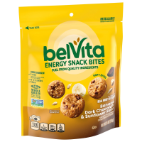 BelVita Banana Dark Chocolate and Sunflower Seed Energy Snack Bites - 5oz Bag