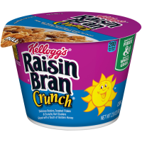 Kellogg's Raisin Bran Crunch Original Cold Breakfast Cereal, 2.8 Oz Cup