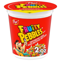 Post Fruity PEBBLES Cereal  Fruity Kids Cereal. 2 Oz Cup