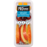 Pro2Snax Sweet Gala Apples with Red Grapes & Mild Cheddar Cheese Snack, 2.85 Oz