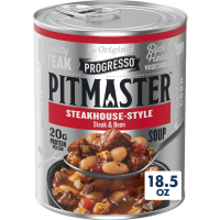 Progresso Pitmaster Steakhouse Style Steak and Bean, Gluten Free 18.5 Oz