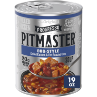 Progresso Pitmaster BBQ Style, Grilled Chicken and Fire Roasted Corn, Canned Soup, 19 Oz