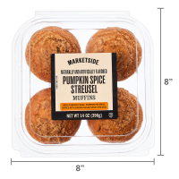 Marketside Pumpkin Spice Streusel Muffins, 4 Count (Seasonal)