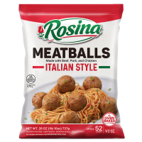 Rosina Meatballs Italian Style Made With Beef, Pork, and Chicken 26 Oz