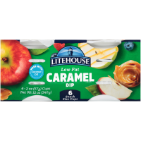 Litehouse Lowfat Caramel Dip, 6 2 Oz Cups