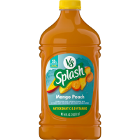 V8 Splash Mango Peach Flavored Juice Beverage Bottle, 64 Fl Oz