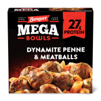 Banquet Mega Bowls Dynamite Penne with Meatballs 14Oz