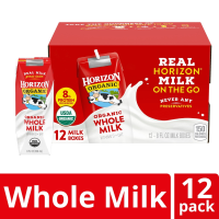 Horizon Organic Shelf Stable Whole Milk Boxes, 8 Fl Oz, 12 Count
