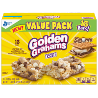 Golden Grahams Breakfast Cereal Treat Bars S'mores Snack Bars, 16 Ct
