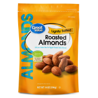 Store Brand Roasted & Salted Almonds 14 Oz Bag
