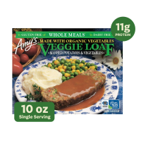 Amy's Frozen Meal, Veggie Loaf Whole Meal 10oz