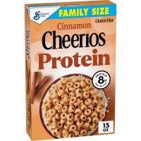 Cheerios Protein Cereal Cinnamon 8g Protein Family Size, 15 Oz