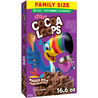 Kellogg's Cocoa Loops Family Size Breakfast Cereal, 16.6oz