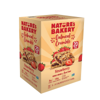 Nature's Bakery Oatmeal Crumble Strawberry Breakfast Snack Bars, 20 Count