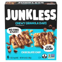 Junkless Chocolate Chip Chewy Granola Bars, 6 Count