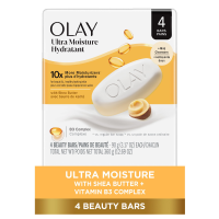 Olay Ultra Moisture Bar Soap  Shea Butter  3.17 oz  4 Count