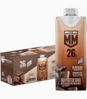 Muscle Milk 26g High Protein Shake, Chocolate, Ultra- Filtered Milk 11 fl oz, 12 pack