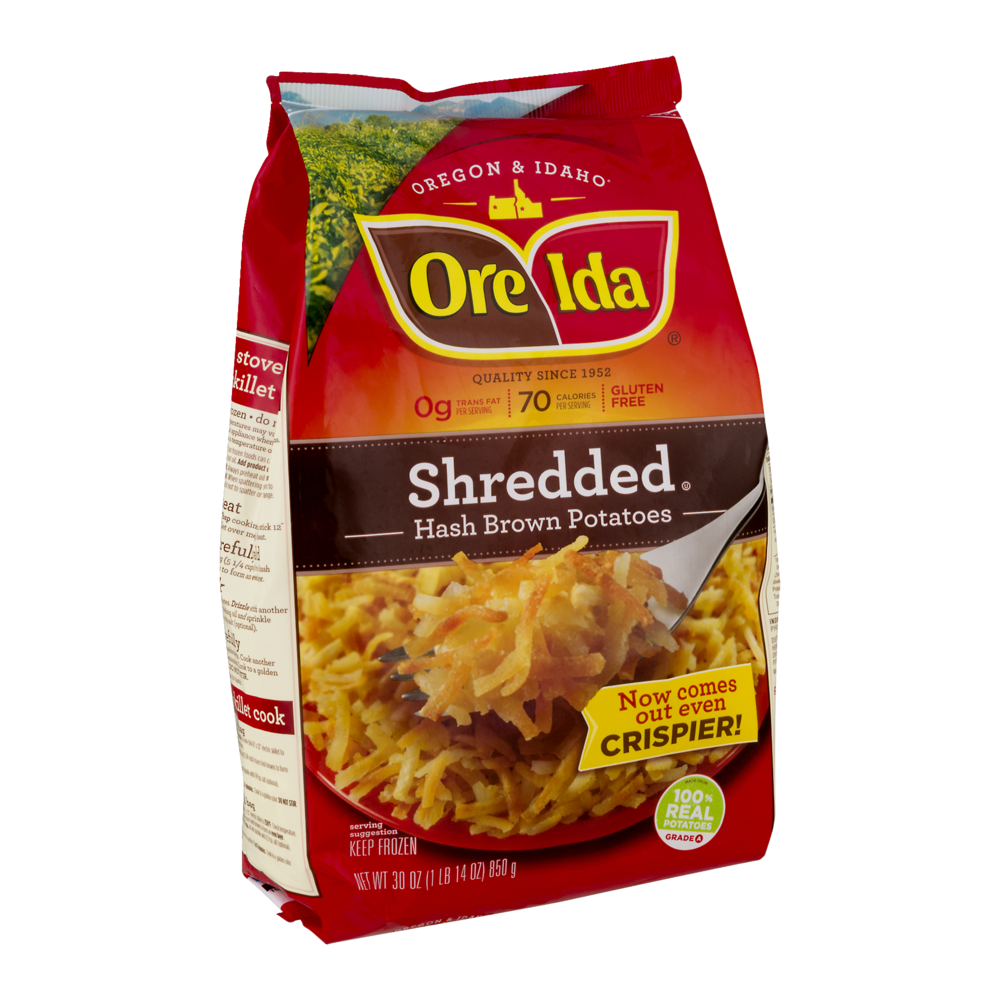 OreIda Country Hash Browns Shredded 30oz Bag Garden Grocer