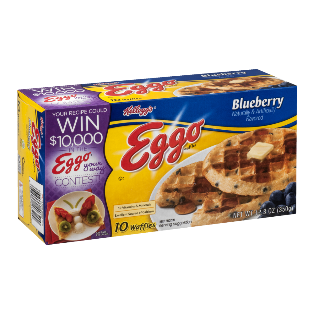 Eggo Waffles Blueberry 10CT 12.3oz Box Garden Grocer