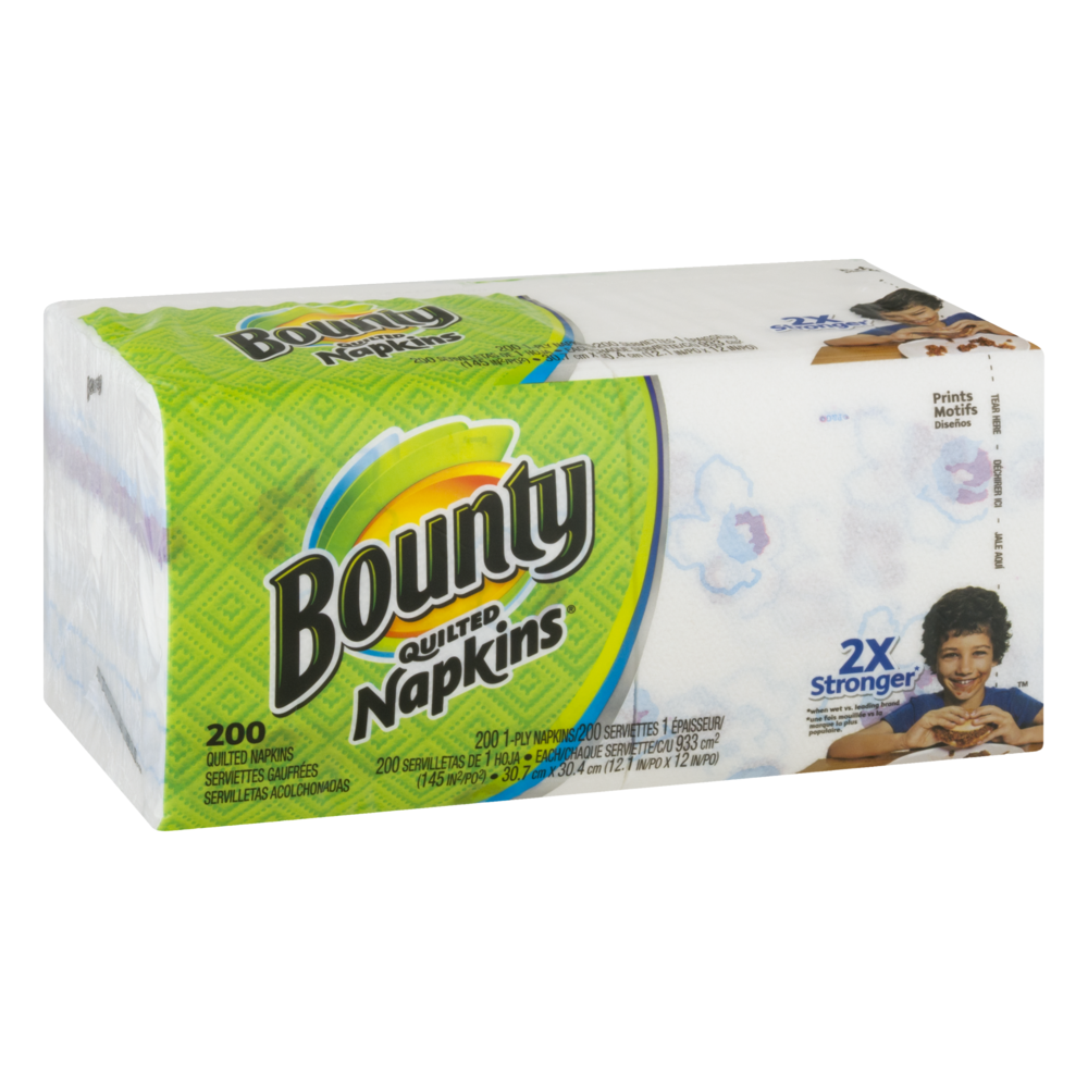 Bounty Napkins 1Ply 200CT Garden Grocer