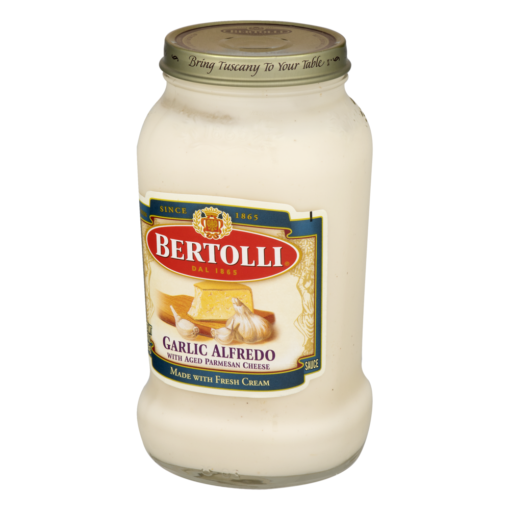 Bertolli Garlic Alfredo Pasta Sauce with Aged Parmesan Cheese 15oz Jar