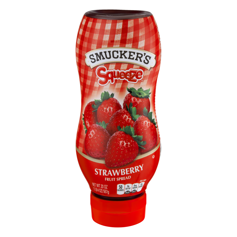 Smucker's Fruit Spread Strawberry Jelly Squeezable 20oz BTL Garden Grocer