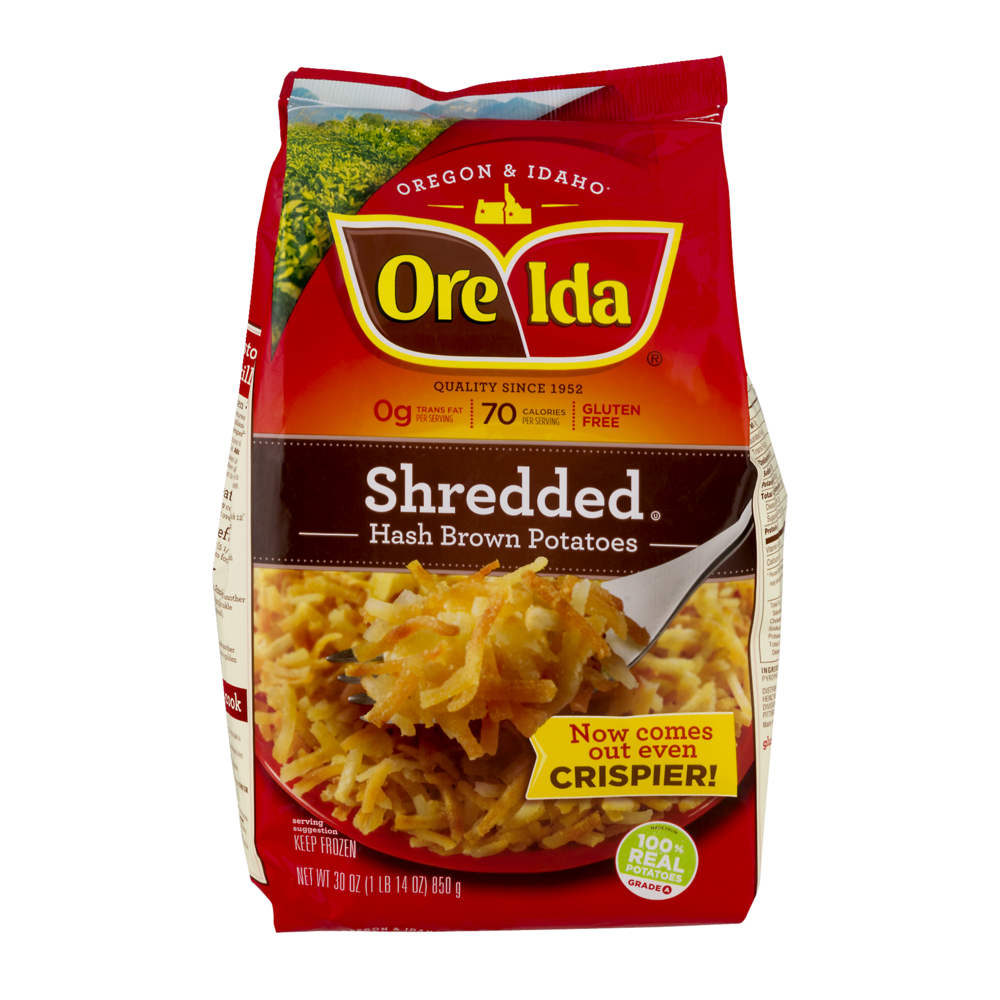 OreIda Country Hash Browns Shredded 30oz Bag Garden Grocer