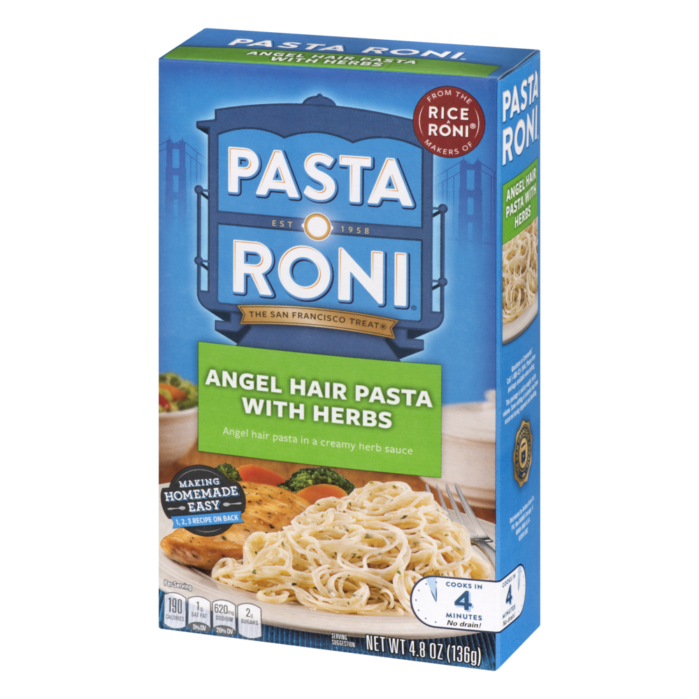 Pasta Roni Angel Hair With Herbs Pasta 4.8oz Box Garden Grocer