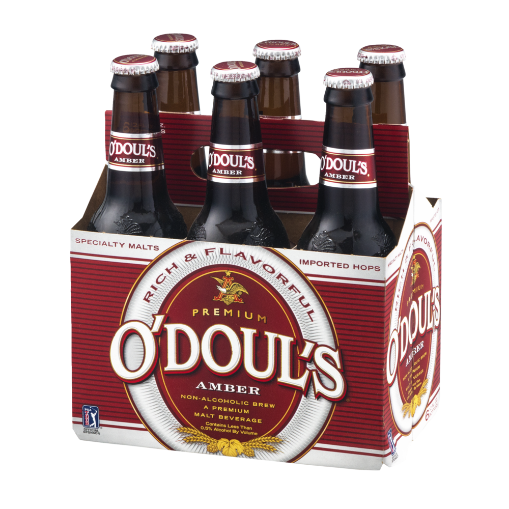 O'Doul's Amber NonAlcohol Brew Malt Beverage 6CT 12oz Bottles Garden