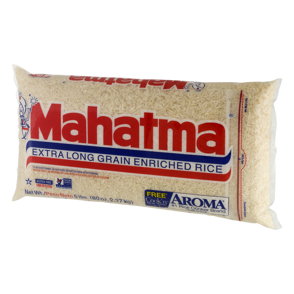Mahatma Rice Enriched Extra Long Grain 5LB Bag | Garden Grocer