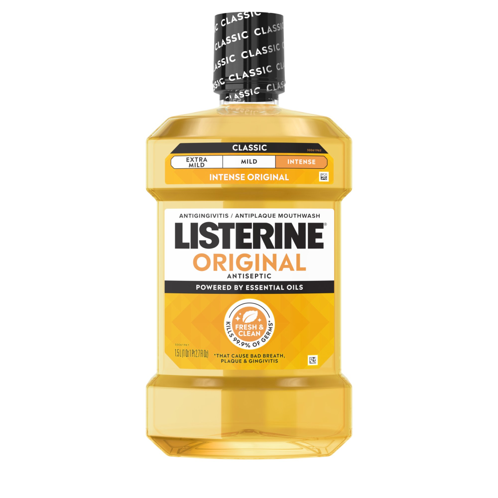 Listerine Antiseptic Mouthwash Original 500ml (1.05 Pint) BTL
