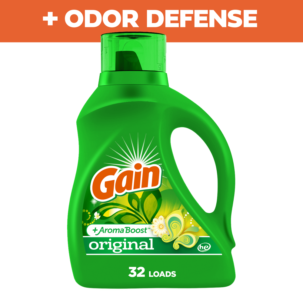 Gain Liquid Laundry Detergent Original fresh 46oz 2x Concentrate BTL