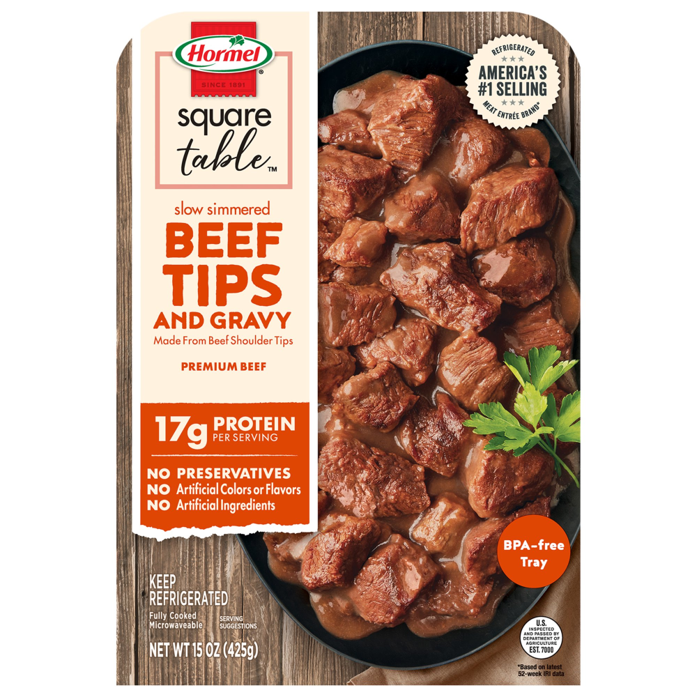 Hormel Slow Simmered Beef Tips & Gravy 15oz PKG
