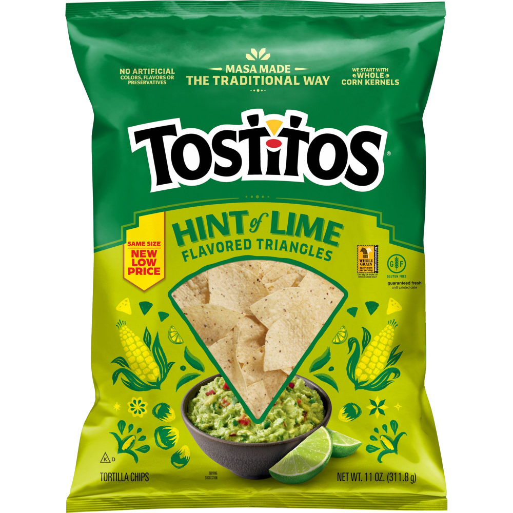 Tostitos Tortilla Chips Restaurant Style with Lime 11oz Bag