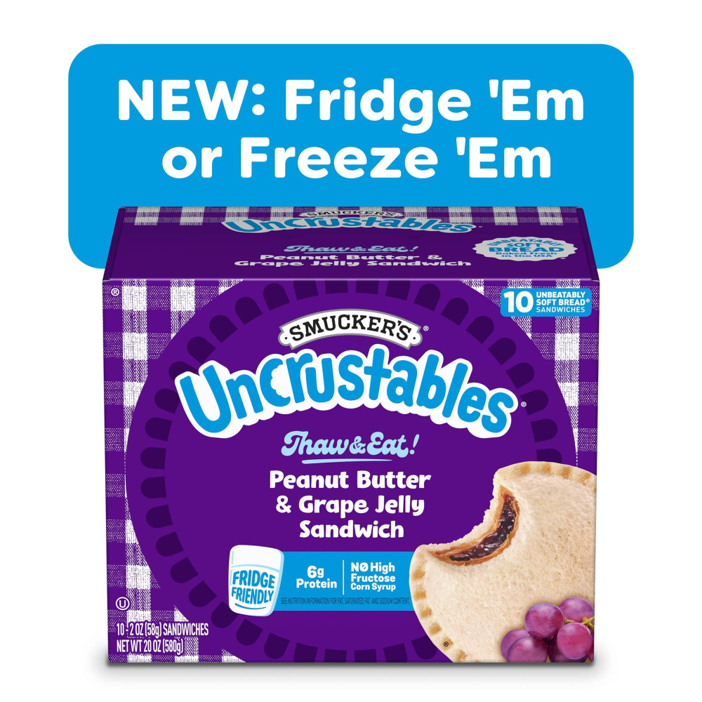 Smucker's Uncrustables Peanut Butter and Grape Jelly 10CT