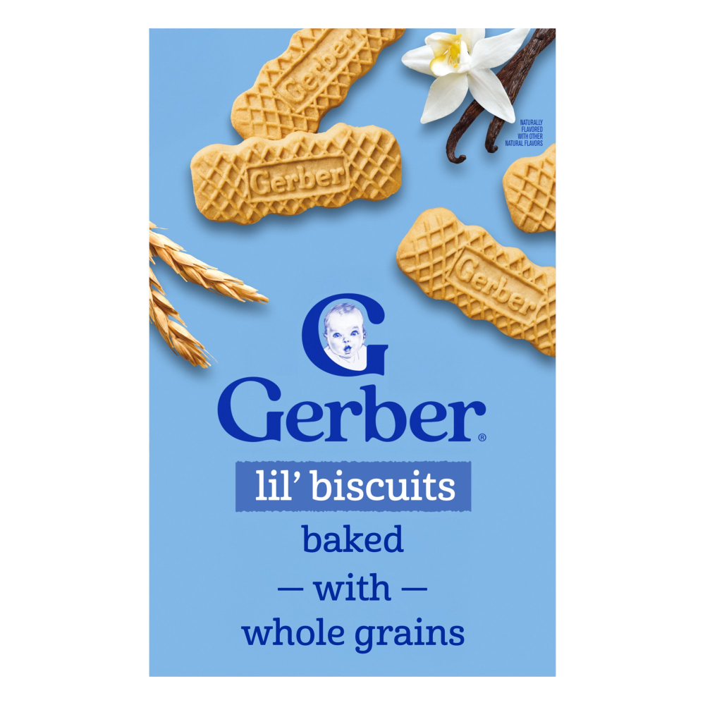 Gerber Lil Biscuits Vanilla Wheat 4.44oz Box