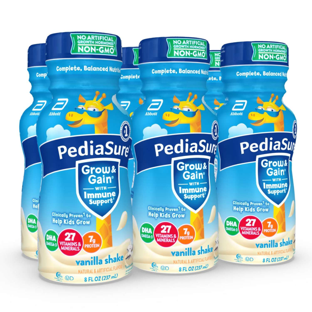 PediaSure Nutrition Beverage Shake Vanilla 6PK of 8oz BTLS
