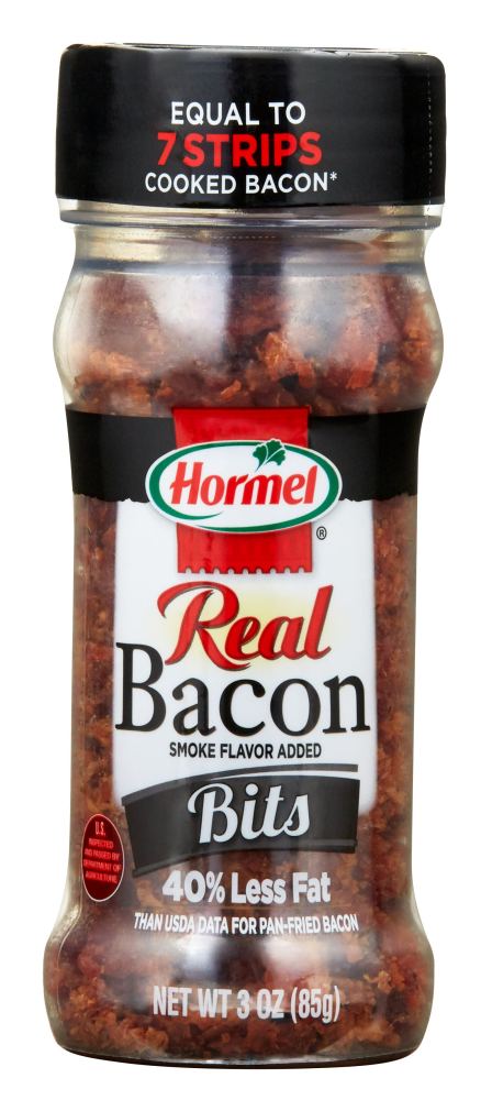 HORMEL Real Bacon Bits Topping, Salad Topping, Shelf-Stable, 3 oz Plastic Jar